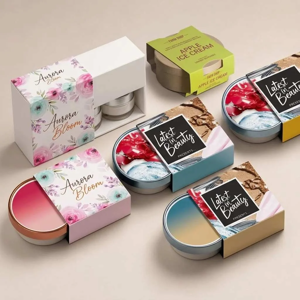 Custom cosmetic and beauty packaging sleeves