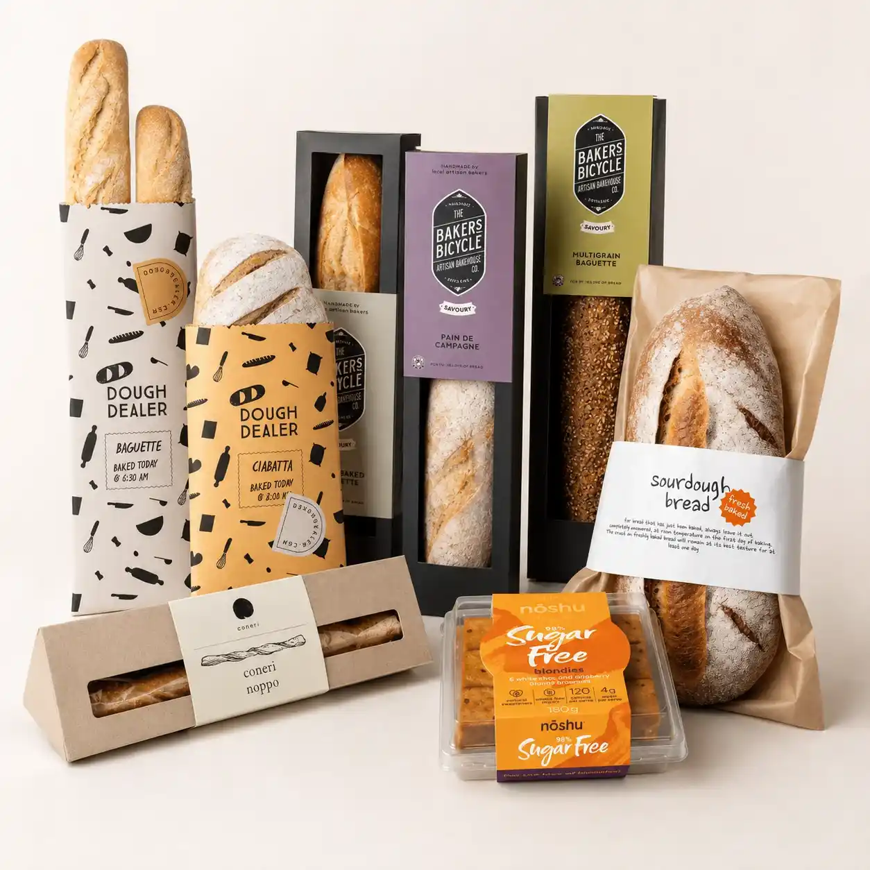 Custom bakery and confectionery packaging sleeves